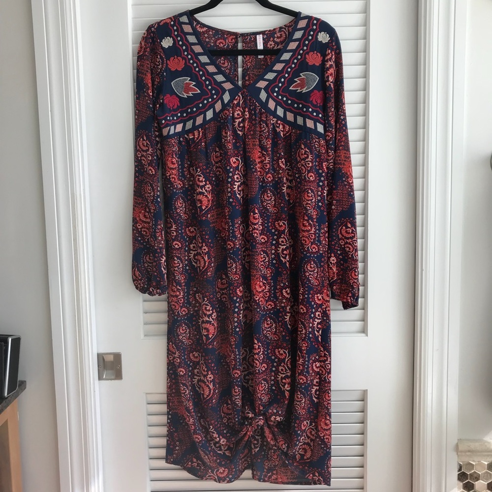 Xhilaration long sleeve Boho Dress